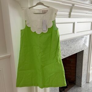Jacadi NWT Green and White Kids Dress